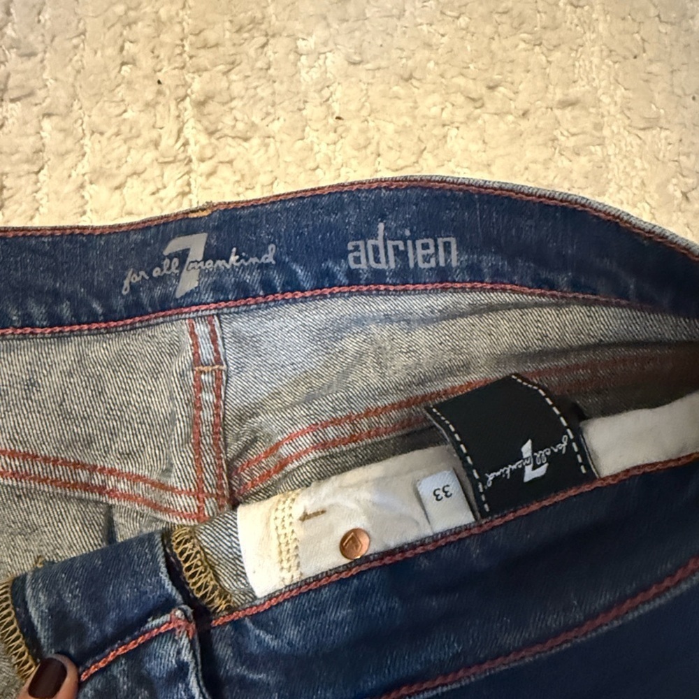 Men’s 7 for all mankind jeans size 33 adrien - Picture 3 of 6